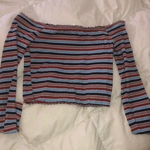Off the shoulder long sleeve